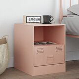 The Living Store Nočna omarica roza 34,5x39x44 cm jeklo - Nočna Omarica, (21568352) | Shoptok.si