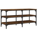 Maison Chic Klop za čevlje - Sedež za čevlje dimljen hrast 100x38,5x49 cm inženirski les, (21776367) Cene