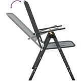 Vrtna garnitura - 3-dijelni vrtni blagovaonski set ekspandirani metal antracit - Dužina stola 60 cm 2 | shoptok.hr