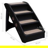vidaXL sklopive stepenice za pse crne 62 x 40 x 49,5 cm | shoptok.hr