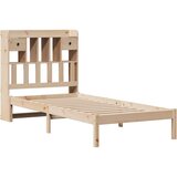  Krevet s regalom za knjige bez madraca 75x190 cm borovina | shoptok.hr