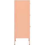 Ormarić za pohranu ružičasti 42,5 x 35 x 101,5 cm čelični | shoptok.hr