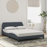  Krevet s madracem Dover tamnosivi 140x190 cm baršunasti | shoptok.hr