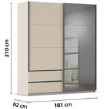 Premium Living Omara Z Drsnimi Vrati Elara, Barva Šampanjca | Shoptok.si