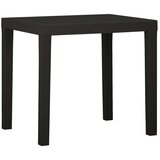 The Living Store Vrtna miza antracitna 79x65x72 cm plastika - Vrtna Miza, (21462818) Cene