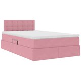  Krevet s prostorom za pohranu s LED-om Ružičasta 120 x 200 cm - Ružičasta 120 x 200 cm Gumbi | shoptok.hr