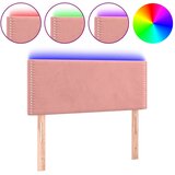 Maison Chic led posteljno vzglavje - vzglavna omarica - nočna omarica roza 100x5x78/88 cm žamet, (21713016) Cene