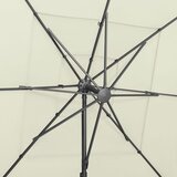  Vrtni suncobran s 4 razine i stupom 250 x 250 cm boja pijeska | shoptok.hr
