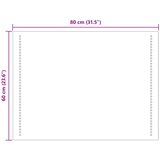  LED kupaonsko ogledalo *Transparent*an 80 x 60 cm Pravokutni | shoptok.hr