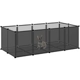  Kavez za male životinje crni 144 x 74 x 46,5 cm PP i čelik | Eponuda.com