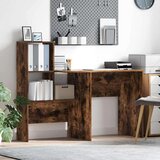 vidaXL Stol Dimljeni hrast 131.5 x 50 x 106.5 cm Konstruirano drvo Cijene