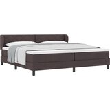 vidaXL Postelja z vzmetnico Temno Rjava 200x200 cm Tkanina, (22051940) | Shoptok.si