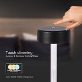  LED prigušiva punjiva stona lampa LED/3W/5V 3000-6000K crna | Eponuda.com