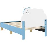  Okvir kreveta za malu djecu s naslonom Plava 70 x 140 cm PU | shoptok.hr