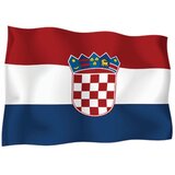 FOTEX Zastava Republike Hrvatske 300x150 cm, bez resica, svila | shoptok.hr