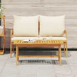Bistro set 2 Komad Prirodna nafta Čvrsto drvo akacije | shoptok.hr