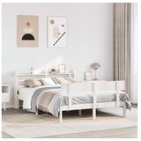 vidaXL Okvir kreveta bez madraca bijeli 140x200 cm od masivne borovine | shoptok.hr