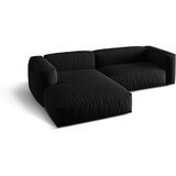 Micadoni Črna kotna sedežna garnitura (levi kot) Martina – Home | Shoptok.si