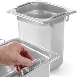 Hendi gn posoda z izvlečnimi ročaji, nerjaveče jeklo GN1/6 176x162mm, višina 200mm - 803707, (21384337) | Shoptok.si