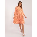 Fashion Hunters Orange dress with 3/4 sleeves SUBLEVEL | Shoptok.si