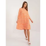 Fashion Hunters Orange dress with 3/4 sleeves SUBLEVEL