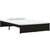  Za krevet masivno drvo crni 120 x 190 cm 4FT mali bračni | shoptok.hr