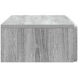 Stolna montirana na zid Siva sonoma 87 5 x 34 5 x 17 cm | shoptok.hr