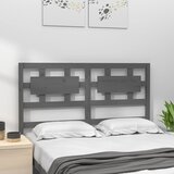  Uzglavlje za krevet sivo 205,5 x 4 x 100 cm od masivne borovine | shoptok.hr