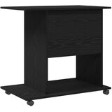  Računalni stol crni hrast 80x50x75 cm inženjerski drvo | Shoptok.si