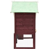  Kavez za zečeve boja kave i bijela 140 x 63 x 120 cm jelovina | shoptok.hr