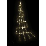 vidaXL LED božično drevesce med 168 LED Toplo bela 511 cm Kovina | Shoptok.si