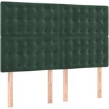  Krevet s oprugama i madracem tamnozeleni 140x200 cm baršunasti | shoptok.hr