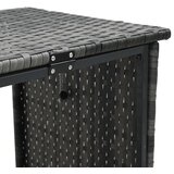  Vrtna sofa L-oblika sa stolom i jastucima siva od poliratana | shoptok.hr