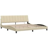  Okvir za krevet bez madraca krem 200x200 cm od tkanine - Krema 200 x 200 cm | shoptok.hr