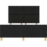vidaXL Postelja Črna 140x200 cm Tkanina, (22049257) | Shoptok.si