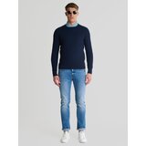 Big Star Man's Sweater 161037 Blue Wool-403 | Shoptok.si