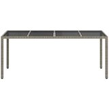  Stol za vrt Siva 190 x 90 x 75 cm poliratan | shoptok.hr