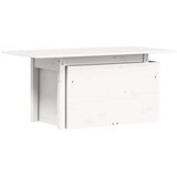  Vrtni stol bijeli 100 x 50 x 75 cm od masivne borovine | Eponuda.ba