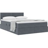  Krevet s od storage s madracem Tamno siva 140 x 190 cm Baršun | shoptok.hr