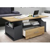 MID.YOU KLUBSKA MIZA, antracit, medeni hrast | Shoptok.si
