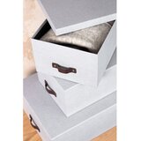 Bigso Box of Sweden Svijetlo sive kartonske kutije za pohranu u setu 3 kom s poklopcem 31x47x15 cm Inge – | shoptok.hr