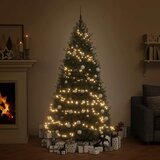  120-dijelni set božićnih kuglica s vrhom 300 LED bijelo-sive | Eponuda.com