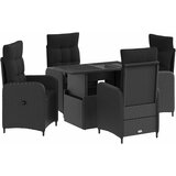 Vanjski set za objedovanje 5 pcs Crna poliratan | shoptok.hr