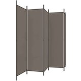 Sobna pregrada s 5 panela antracit 250 x 220 cm od tkanine | shoptok.hr