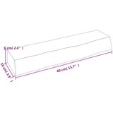  Zidna polica svjetlosmeđa 40 x 10 x 6 cm od obrađene hrastovine | shoptok.hr
