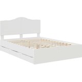  Krevetna konstrukcija Bijelo 140 x 190 cm Inženjersko Drvo | shoptok.hr