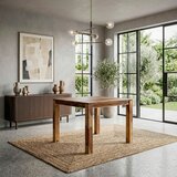 Livetastic JEDILNA MIZA, masivno indijski rožni les barve indijskega rožnega lesa | Shoptok.si