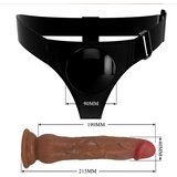 Pretty Love 2025 Vibrirajući strap-on dildo - Kyton, 19 cm, smeđi | shoptok.hr