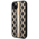 Karl Lagerfeld Ohišje za Apple iPhone 14 PU Monogram Stripe, ?rna, (21244295) | Shoptok.si