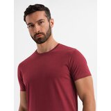 Ombre Classic BASIC men's cotton T-shirt - maroon | Shoptok.si